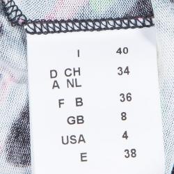 Pre Owned M Missoni Multicolor Lace Trim Top S