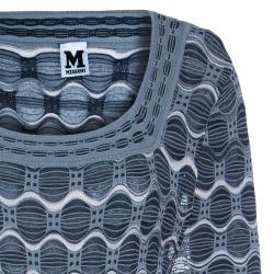 مملوكة مسبقًا M Missoni Black Knit Long Sleeve Maxi Dress L