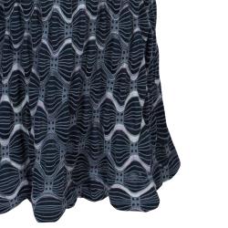 مملوكة مسبقًا M Missoni Black Knit Long Sleeve Maxi Dress L