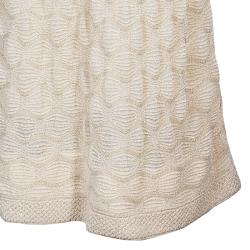 Pre Owned M Missoni Gold Metallic Knit Maxi Dress L