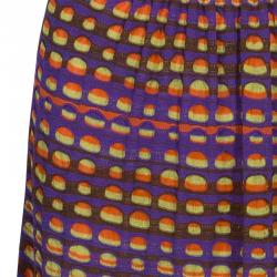 Pre Owned فستان ماكسي أم ميزوني متعدد الألوان S