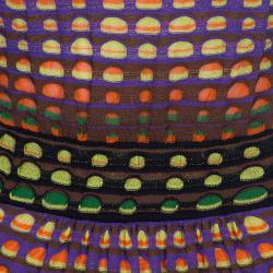 Pre Owned فستان ماكسي أم ميزوني متعدد الألوان S