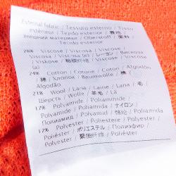 Pre Owned M Missoni Red Turtle Neck Long Sleeve Sweater S