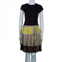 مملوكة مسبقًا  M Missoni Metallic Tricolor Skirt L