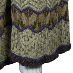 M Missoni Multicolor ZigZag Pattern Lurex Knit Sleeveless Jumpsuit M