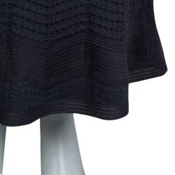 Pre Owned M Missoni Grey Knit Maxi Skirt S
