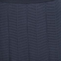 Pre Owned M Missoni Grey Knit Maxi Skirt S