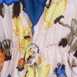 Pre Owned M Missoni Multicolor Floral Printed Kaftan L