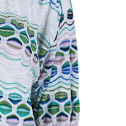 Pre Owned M Missoni Multicolor Knit Short Sleeve Top S