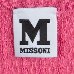 Pre Owned توب إم ميزوني بلا أكمام تريكو وردي S