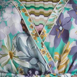 Pre Owned M Missoni Multicolor Belted Sleeveless Jumpsuit S