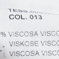 Pre Owned توب أم ميزوني تريكو مطبوع متعدد الألوان بظهر مفتوح M