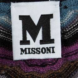 Pre Owned كارديغان أم ميزوني تريكو متعدد الألوان أزرار أمامية S