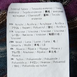 Pre Owned كارديغان أم ميزوني تريكو متعدد الألوان أزرار أمامية S