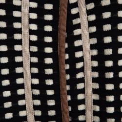 Pre Owned M Missoni Multicolor Checked Contrast Trim Short Sleeve Open Front Cardigan XL