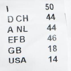 Pre Owned M Missoni Multicolor Checked Contrast Trim Short Sleeve Open Front Cardigan XL