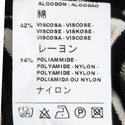 Pre Owned M Missoni Multicolor Checked Contrast Trim Short Sleeve Open Front Cardigan XL