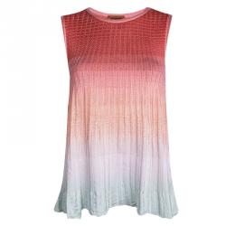 M Missoni Multicolor Ombre Knit Sleeveless Top and Maxi Skirt Set S