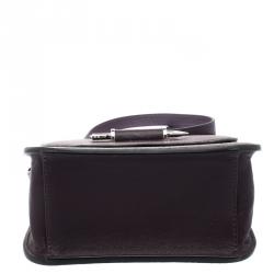 Pre Owned Mackage Burgundy Leather Mini Novaki Crossbody Bag