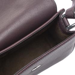 Pre Owned Mackage Burgundy Leather Mini Novaki Crossbody Bag