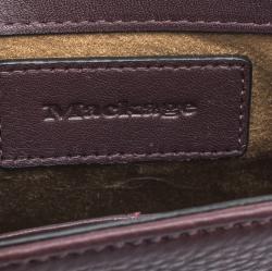 Pre Owned Mackage Burgundy Leather Mini Novaki Crossbody Bag