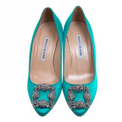 turquoise manolo blahnik
