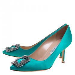 turquoise manolo blahnik