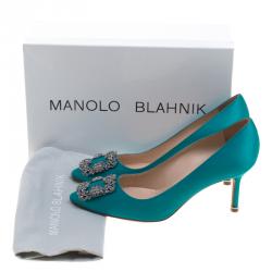 turquoise manolo blahnik