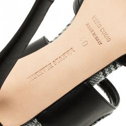 Pre Owned حذاء كعب عالي مانولو بلانيك ماري جين جلد أسود مقاس 40