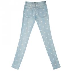 مملوكة مسبقًا بنطلون جينز ممزق مارك باي مارك جاكوبس ليلي منقط أزرق  S