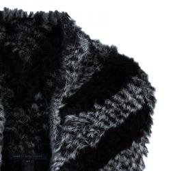 Marc by Marc Jacobs Black Leelee Fur Vest S