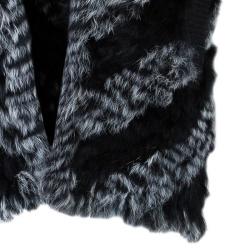 Marc by Marc Jacobs Black Leelee Fur Vest S