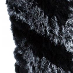 Marc by Marc Jacobs Black Leelee Fur Vest S