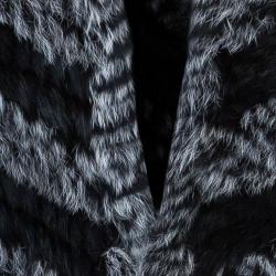Marc by Marc Jacobs Black Leelee Fur Vest S