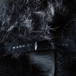 Marc by Marc Jacobs Black Leelee Fur Vest S