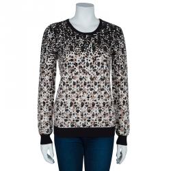 Marc by Marc Jacobs Leopard Print Sequin Embellished Sweater XS