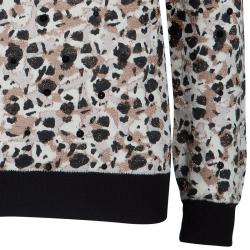 Marc by Marc Jacobs Leopard Print Sequin Embellished Sweater XS