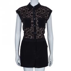 Pre Owned بلاي سوت مارك باي مارك جاكوبس ليلى دانتيل أسود S