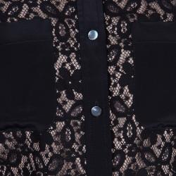 Pre Owned بلاي سوت مارك باي مارك جاكوبس ليلى دانتيل أسود S