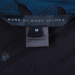 Pre Owned فستان مارك باي مارك جاكوبس بأزرار أمامية أزرق كحلي  M