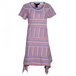 Marc by Marc Jacobs Multicolor Striped A-line Knit Dress L