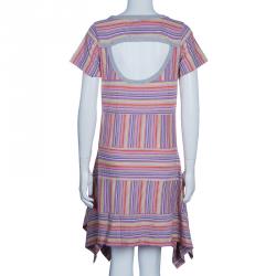 Marc by Marc Jacobs Multicolor Striped A-line Knit Dress L