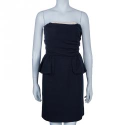 Marc by Marc Jacobs Navy Blue Strapless Dress L