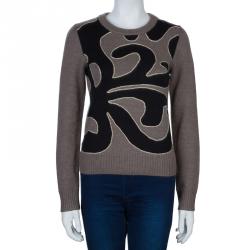مملوكة مسبقًا Marc by Marc Jacobs Beige and Black Sweater S