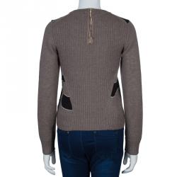 مملوكة مسبقًا Marc by Marc Jacobs Beige and Black Sweater S