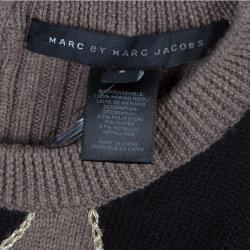 مملوكة مسبقًا Marc by Marc Jacobs Beige and Black Sweater S