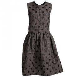 Marc by Marc Jacobs Beige Polka Dot Sleeveless Full Skirt Dress M