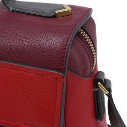 Pre Owned Marc by Marc Jacobs Cabernet Red Leather Diana Satchel