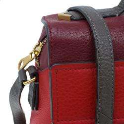 Pre Owned Marc by Marc Jacobs Cabernet Red Leather Diana Satchel