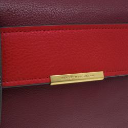 Pre Owned Marc by Marc Jacobs Cabernet Red Leather Diana Satchel